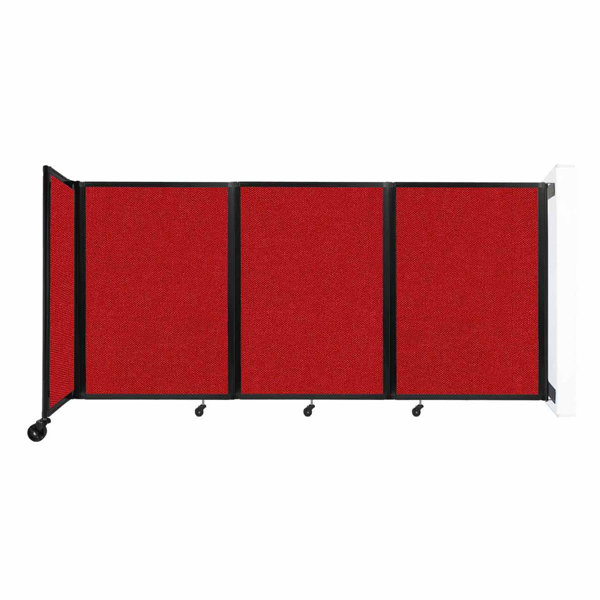 Versare WallMounted Fabric Room Divider 360 Wayfair